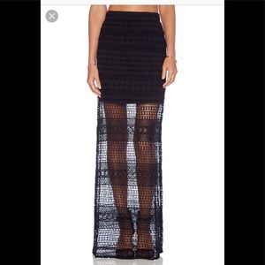 JHENE AIKO FOR LOVERS + FRIENDS CROCHET SKIRT
